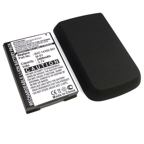 Batterie Double Capacitée Li-Ion 3,7 V  2400 Mah + Capot Arriere Noir Pour Blackberry Bold 9700 Remplace M-S1, Bat-14392-001, Acc14392-001 Livre Avec Couvercle