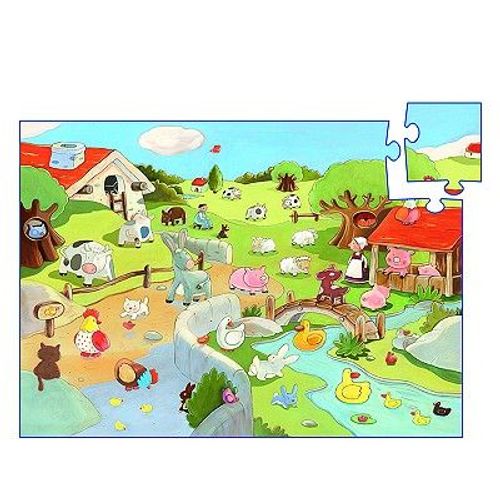 Puzzle 24 Pièces Géant - Journée À La Ferme