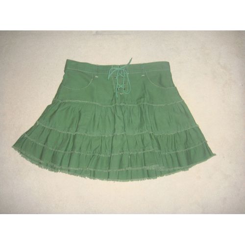 Mini Jupe À Volants Verte Morgan - Taille 2