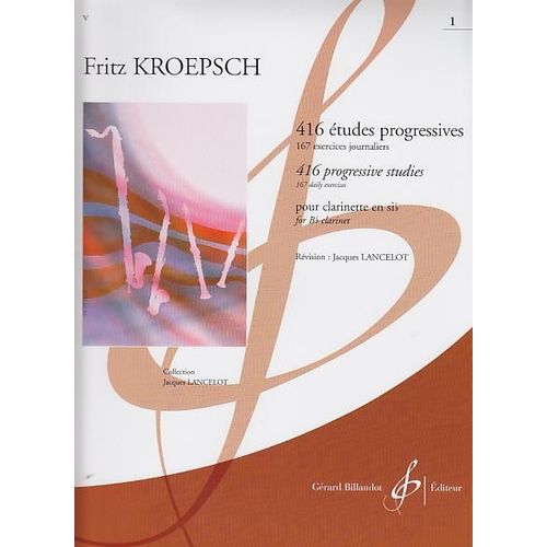 Kroepsch 416 Etudes Progressives Vol. 1