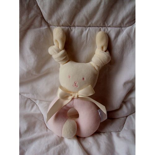Doudou Hochet Lapin Rose By Corolle