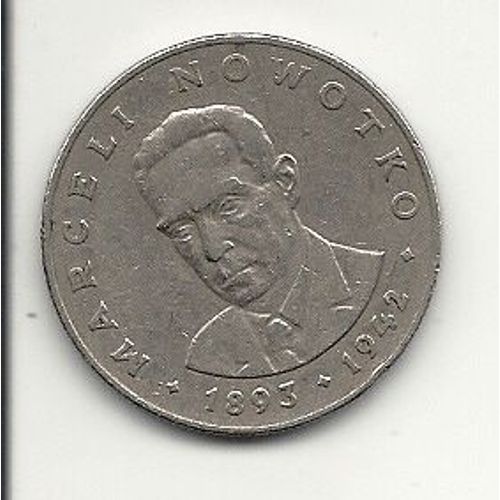 Pologne Pièce 20 Zlotych Margeli Nowotko 1976