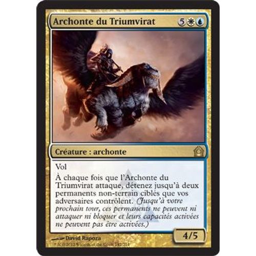 Archonte Du Triumvirat (Archon Of The Triumvirate)  Vf R Magic Retour Ravnica
