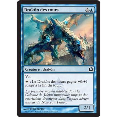 Drakôn Des Tours (Tower Drake) C Vf Mtg Magic Retour Ravnica