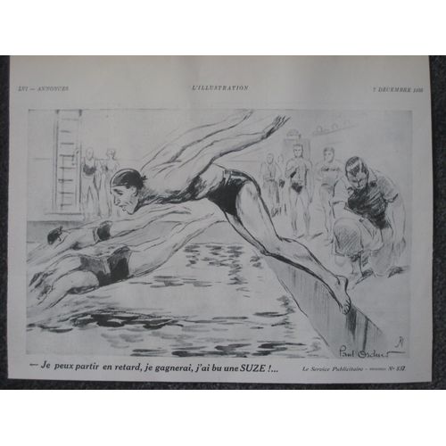 Pub De Suze Extraite De L Illustration 1935