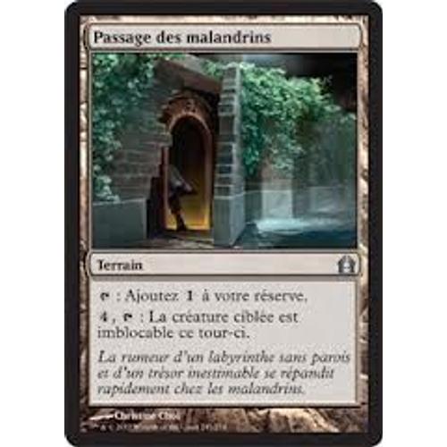 Passage Des Malandrins (Rogue's Passage) - Magic Mtg - Retour Sur Ravnica Vf Mint 245 - R