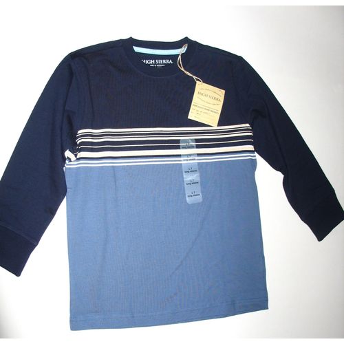 Pull Coton High Sierra Rayé Bleu Marine Et Bleu Ciel Enfant 14 Ans