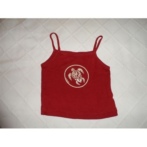 Caraco Jersey Coton Rouge Couleur Café