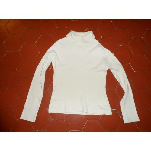 T-Shirt Maille Côtelée Coton Écru In Extenso