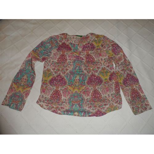 Chemise Voile De Coton Imprimé United Colors Of Benetton