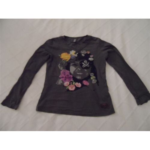 T-Shirt Jersey Coton Gris Zara Kids