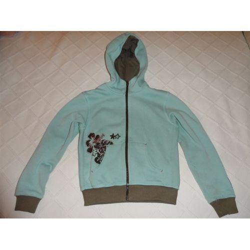 Veste À Capuche Molleton Turquoise Tribord