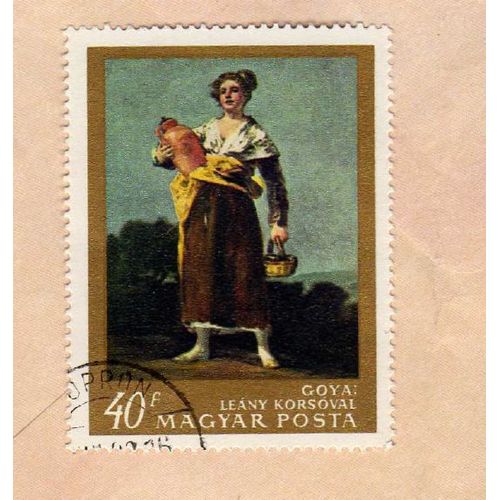 Timbre Magyar Hongrie Tableau Goya - Leany Korsoval