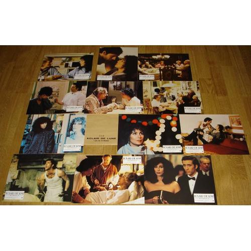 Eclair De Lune - Jeu De 12 Photos D'exploitation Cinématographique Originale - Format 21x27 Cm - De Norman Jewison Avec Cher, Nicolas Cage, Danny Aiello, Vincent Gardenia - Année 1987