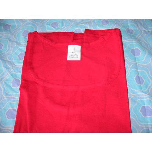Débardeur Rouge T: 46/48 - 95% Coton 5% Elasthanne