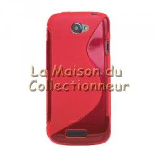 Housse / Etui Minigel X-Line Rouge Pour Htc One S