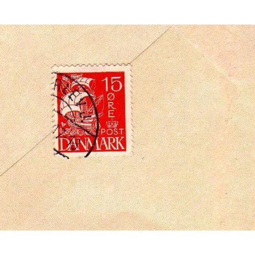 Timbre Danemark Bateau 1927
