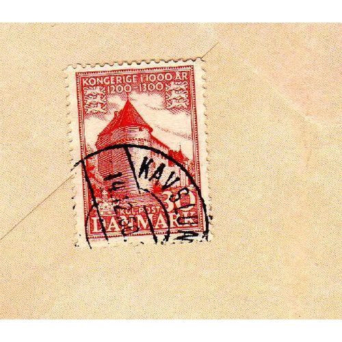 Timbre Danemark Chateau De Nyborg 1950