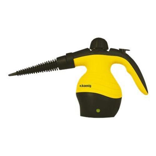 H.Koenig NV60 - Nettoyeur à vapeur - Aspirateur à main - sans sac - jaune