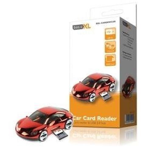 basicXL Car Card Reader - Lecteur de carte (MS, Microdrive, MMC, SD, xD, CF, TransFlash, MS Micro) - USB 2.0