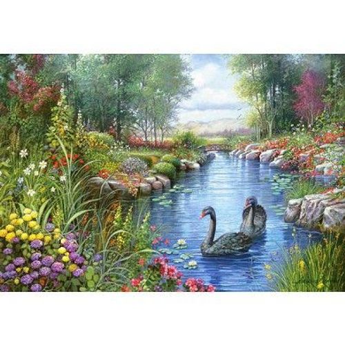 Puzzle 1500 Pièces - Andres Orpinas : Les Cygnes Noirs