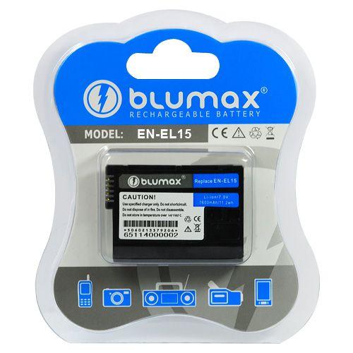 Blumax® EN-EL15 ENEL15 EN EL15 Nikon D7000 D600 D800 D800E MB-D12 MB-D11 Li ion 1600mAh