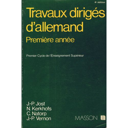 Travaux Dirigés D'allemand Première Année
