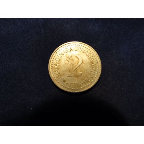 Yougoslavie 2 Dinars,1986