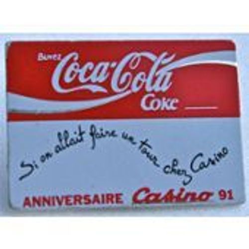 Pin's Coca-Cola-Coke - Anniversaire Casino 1991