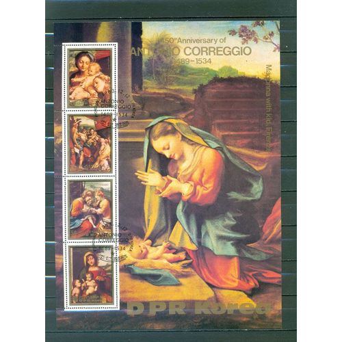 Coree - Art - 450ème Anniversaire De La Mort De Antonio Correggio - 1984 .