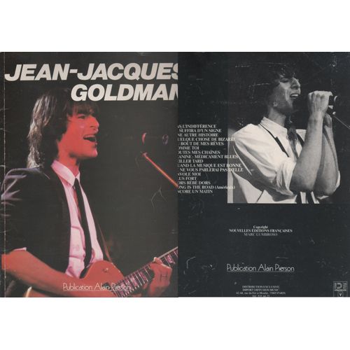 Recueil De Partitions Jj Goldman 1984