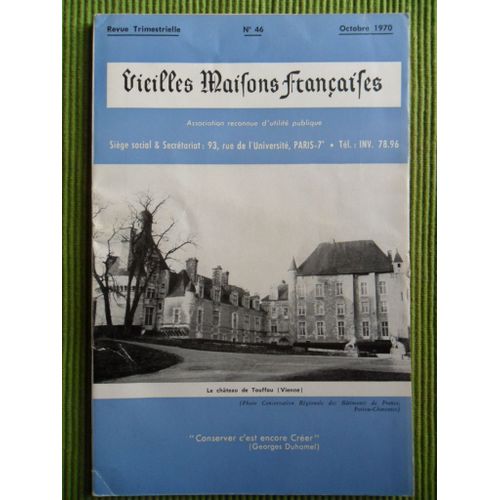 Vieilles Maison Françaises - N°46 - Revue Trimestrielle