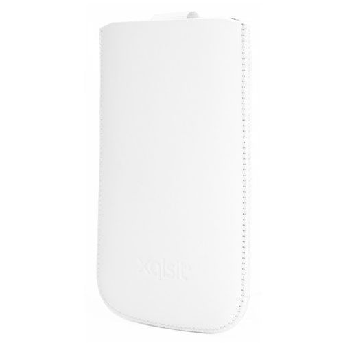Etui Pouch En Cuir Xqisit Easyout Iphone 5 Blanc