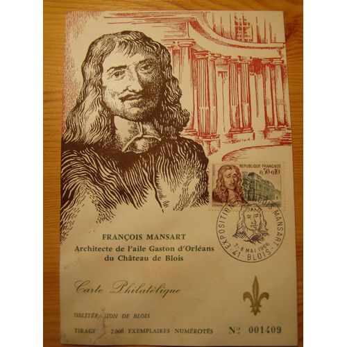 Carte Premier Jour François Mansart 1966