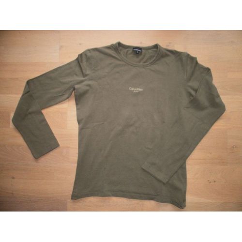T-Shirt Kaki Calvin Klein Taille L