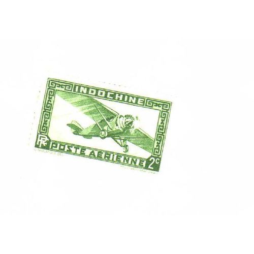 Timbre Indochine Poste Aérienne Monoplan 1933
