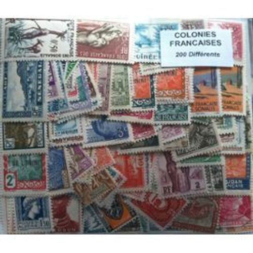 Colonies Francaises Avant Independance 200 Timbres Tous Differents