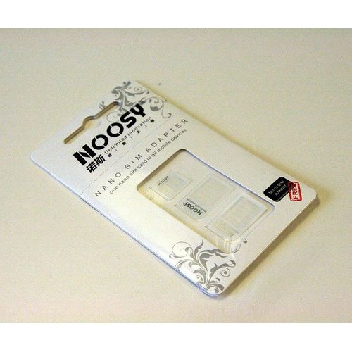 Noosy - Lot De 3 Adaptateurs Nano Sim Et Micro Sim