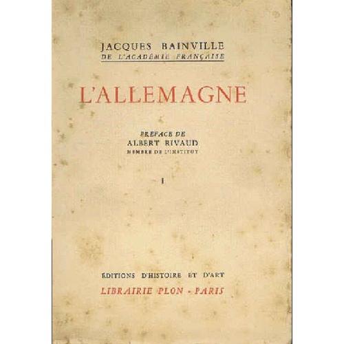 L' Allemagne Tome 1