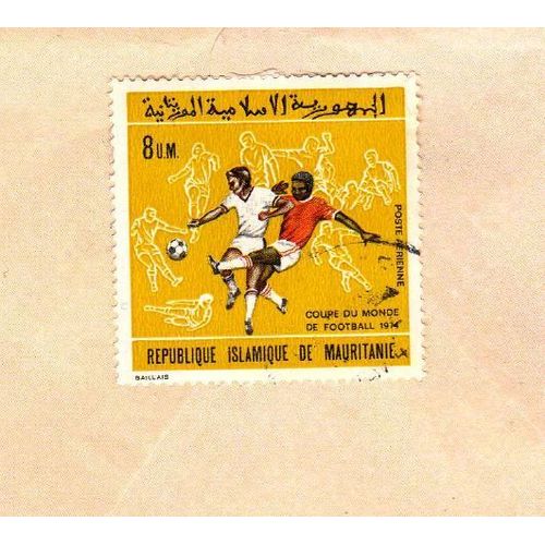 Timbre Mauritanie Coupe Du Monde De Football 1974