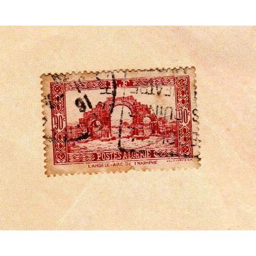 Timbre Algérie Arc De Triomphe Lambése 1936