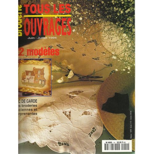 Broderie Tous Les Ouvrages N° 14 Du 01/06/1994