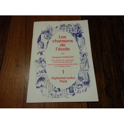 Les Chansons De L'école Cahier 1