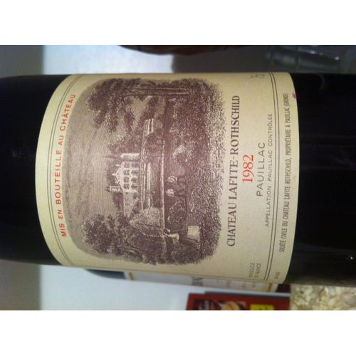 Bouteille De Chateau Lafite-Rothschild 1982 (Pauillac)