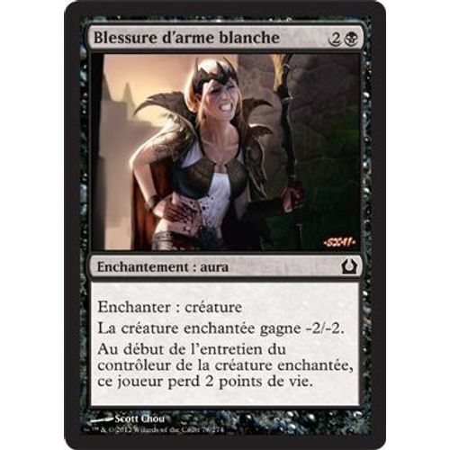 Blessure D'arme Blanche Mtg Magic Retour Sur Ravnica En Foil