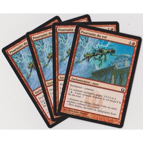 Lot : 4x Poursuite Du Vol / Pursuit Of Flight - Guilde Izzet - Rtr  Retour Sur / Return To Ravnica - Cartes Magic Mtg Playset