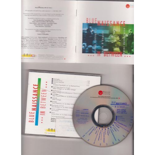 Cd  Blue Naissance ..In Between.. Stefan Schlegel, Paolo D'angelo Heinz Della Terre Madrigale Canzon