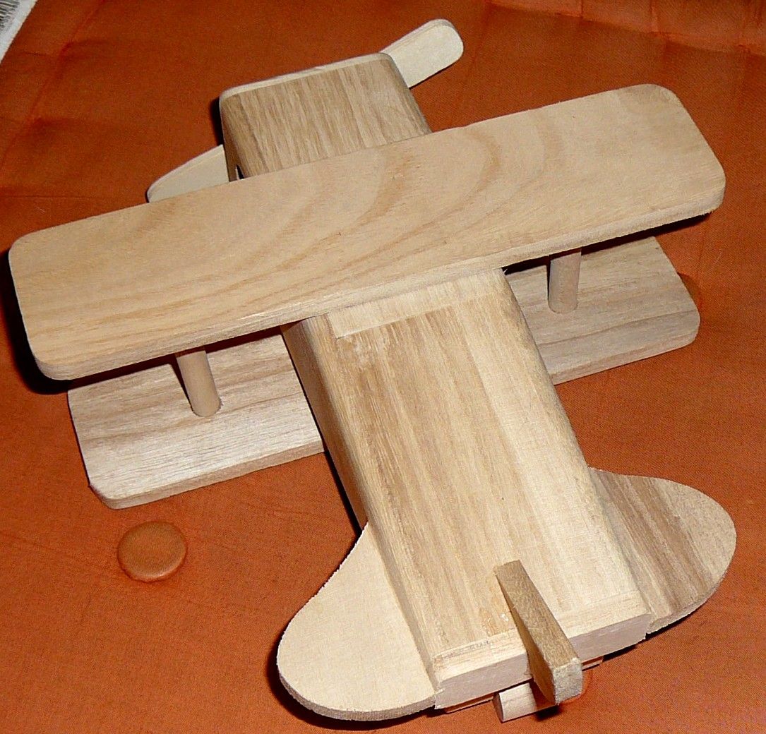 Avion En Bois Artisanal