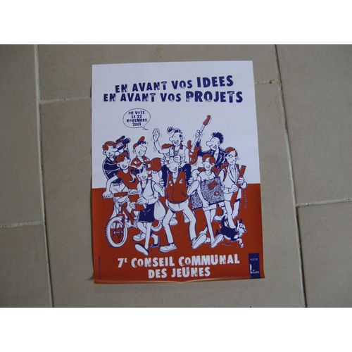 Margerin Affiche Pub 7e Conseil Communal Des Jeunes 2001