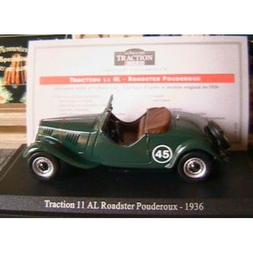 Citroen Traction 11 Al Roadster 1/43 Universal Hobbies Editions Atlas-Universal Hobbies